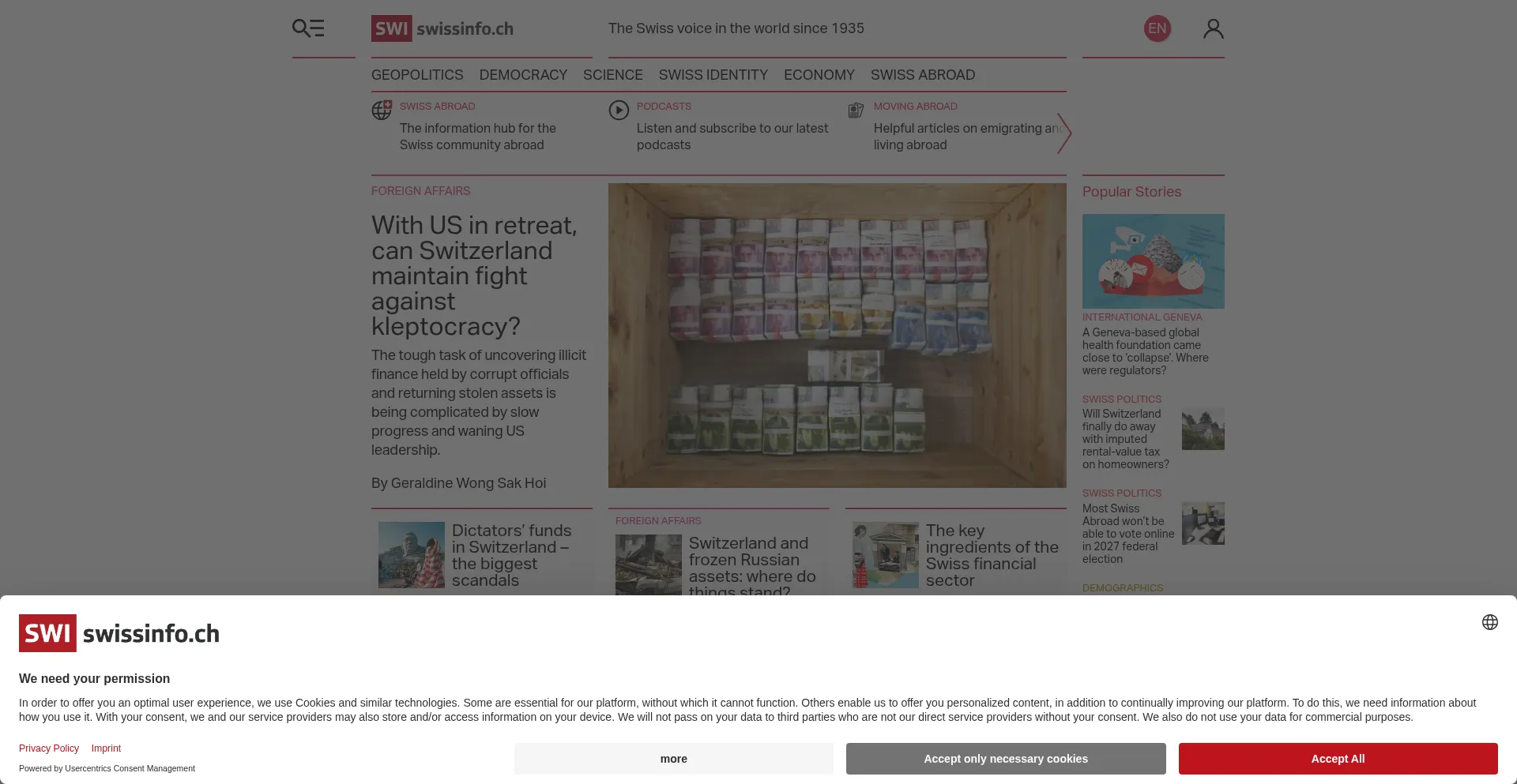 Swissinfo.ch est-il Sûr et Fiable ?