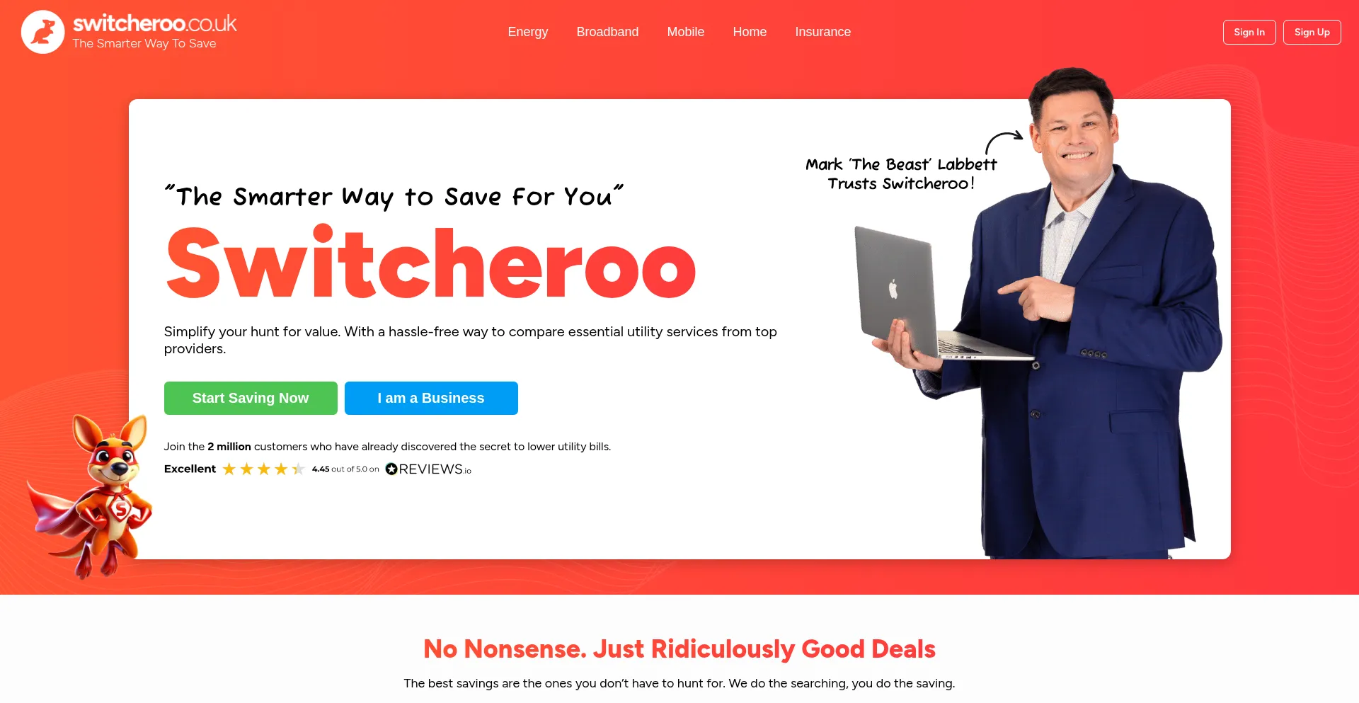 Switcheroo.co.uk Screenshot