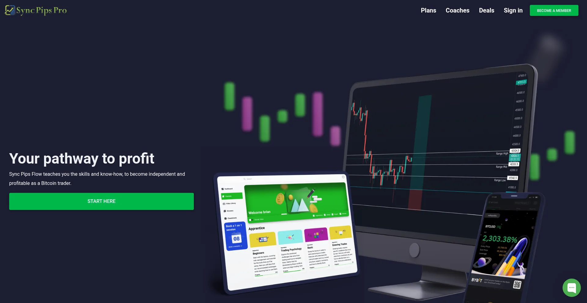 Syncpipsflow.com Screenshot