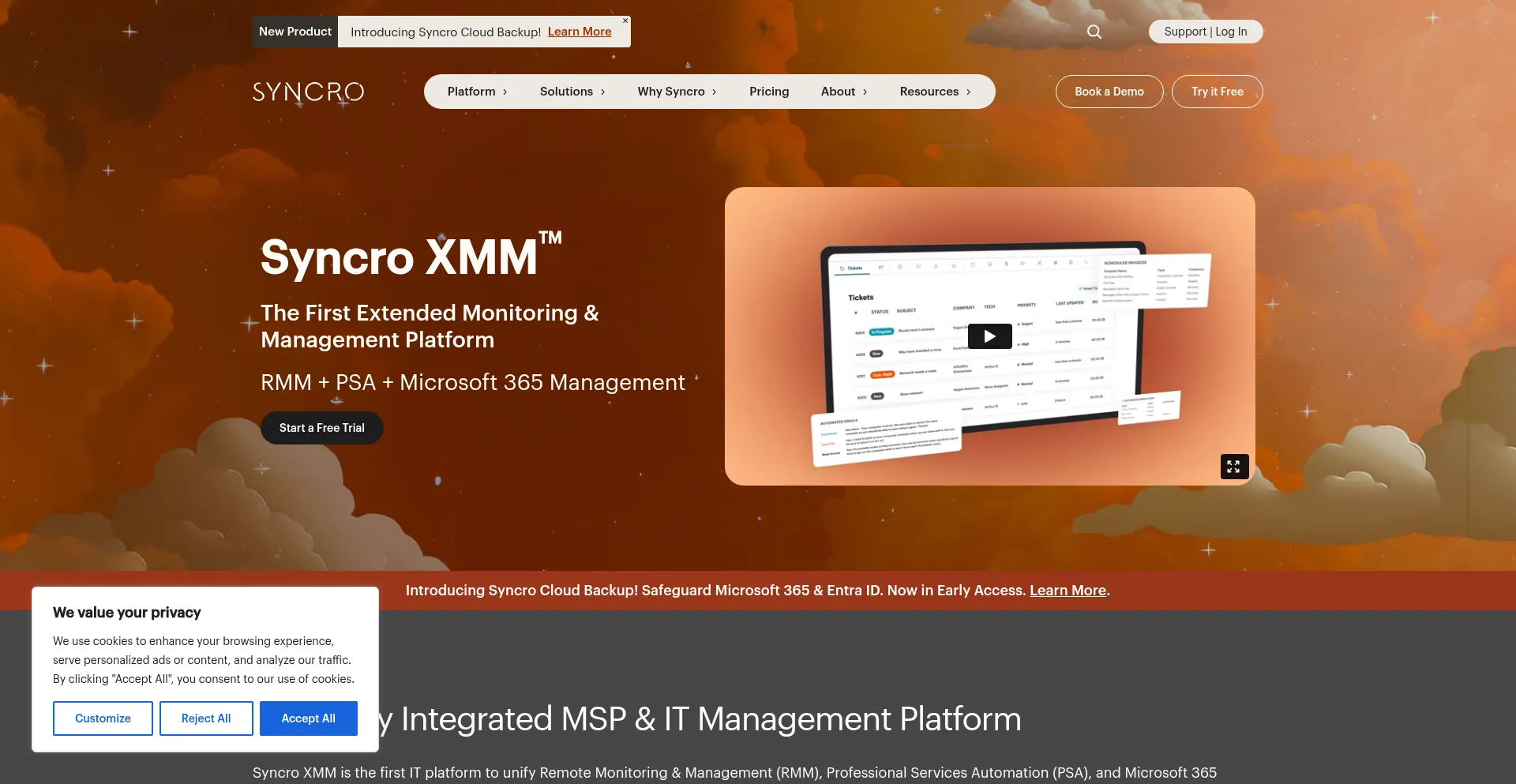 Syncromsp.com Screenshot
