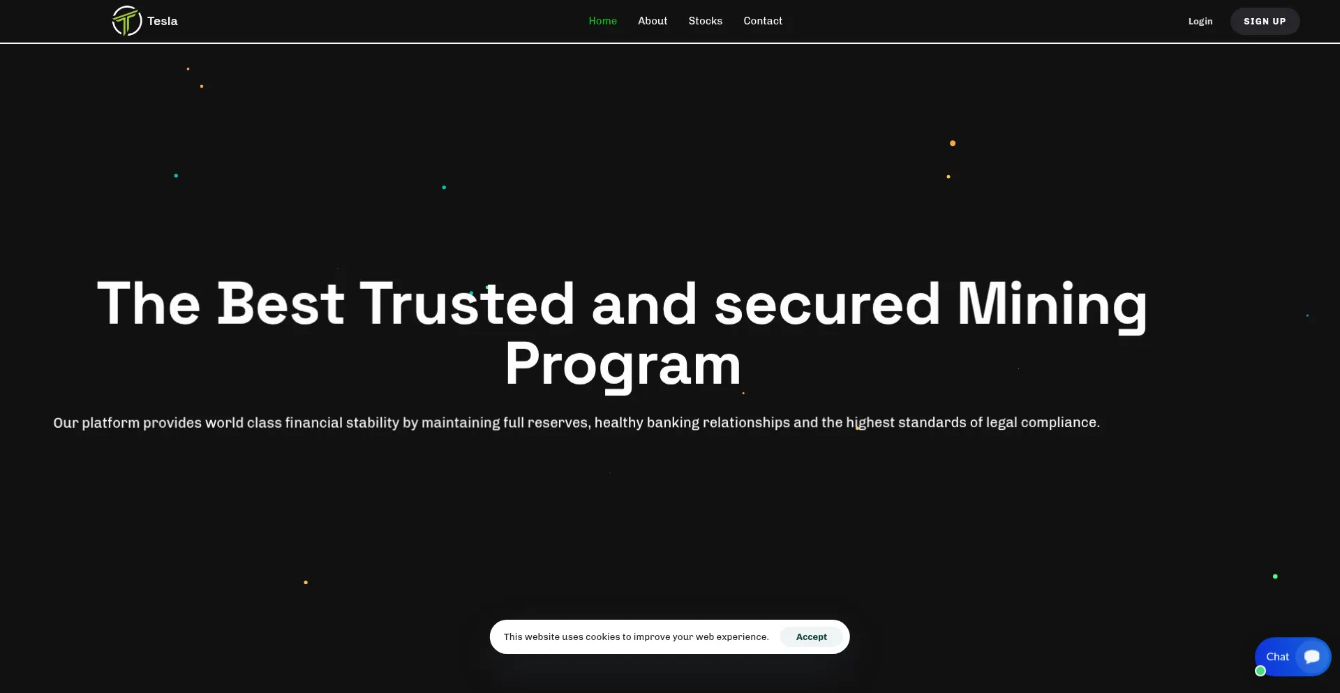 Website screenshot of T-stocktrading.com