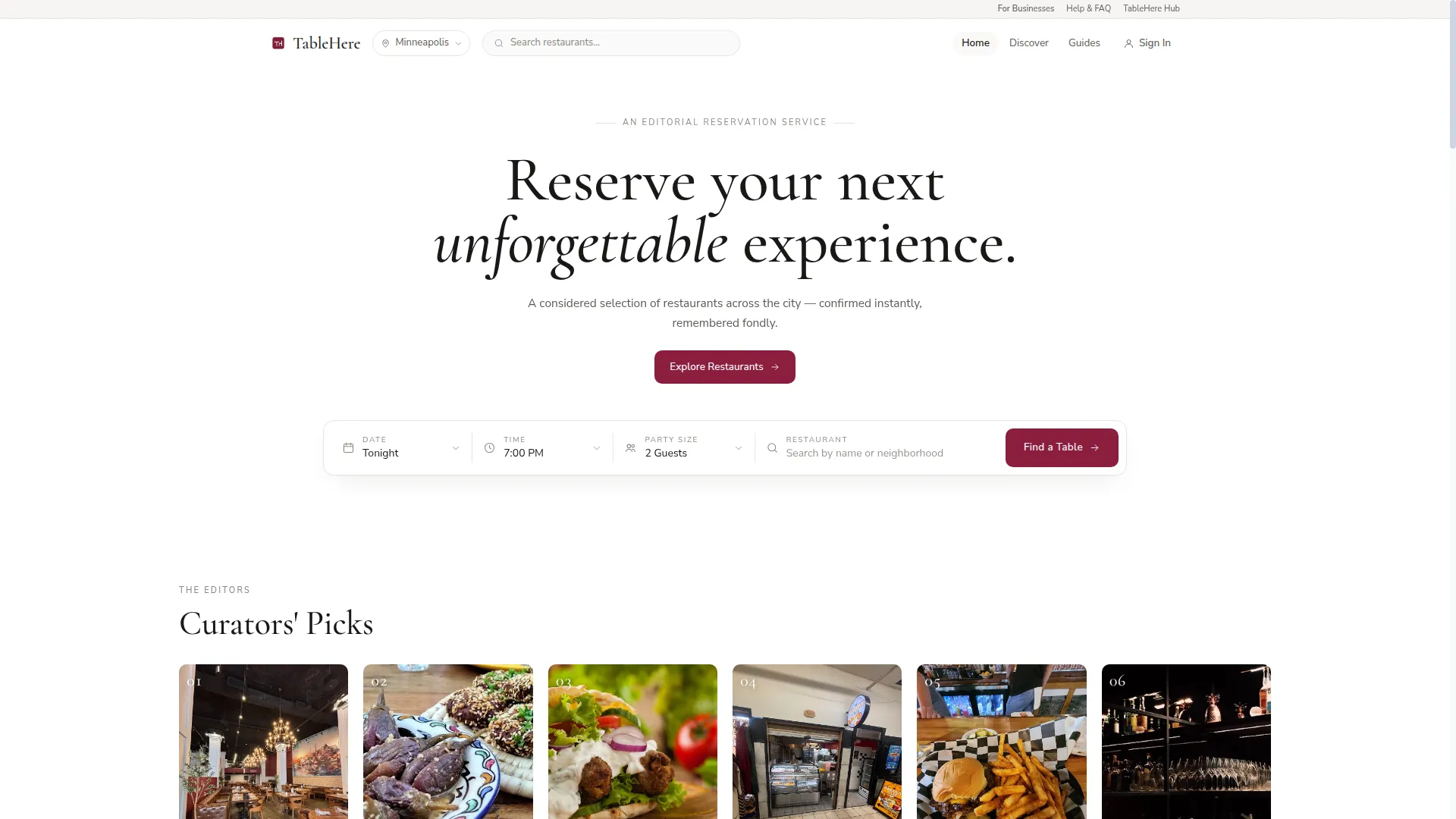 Tablehere.com