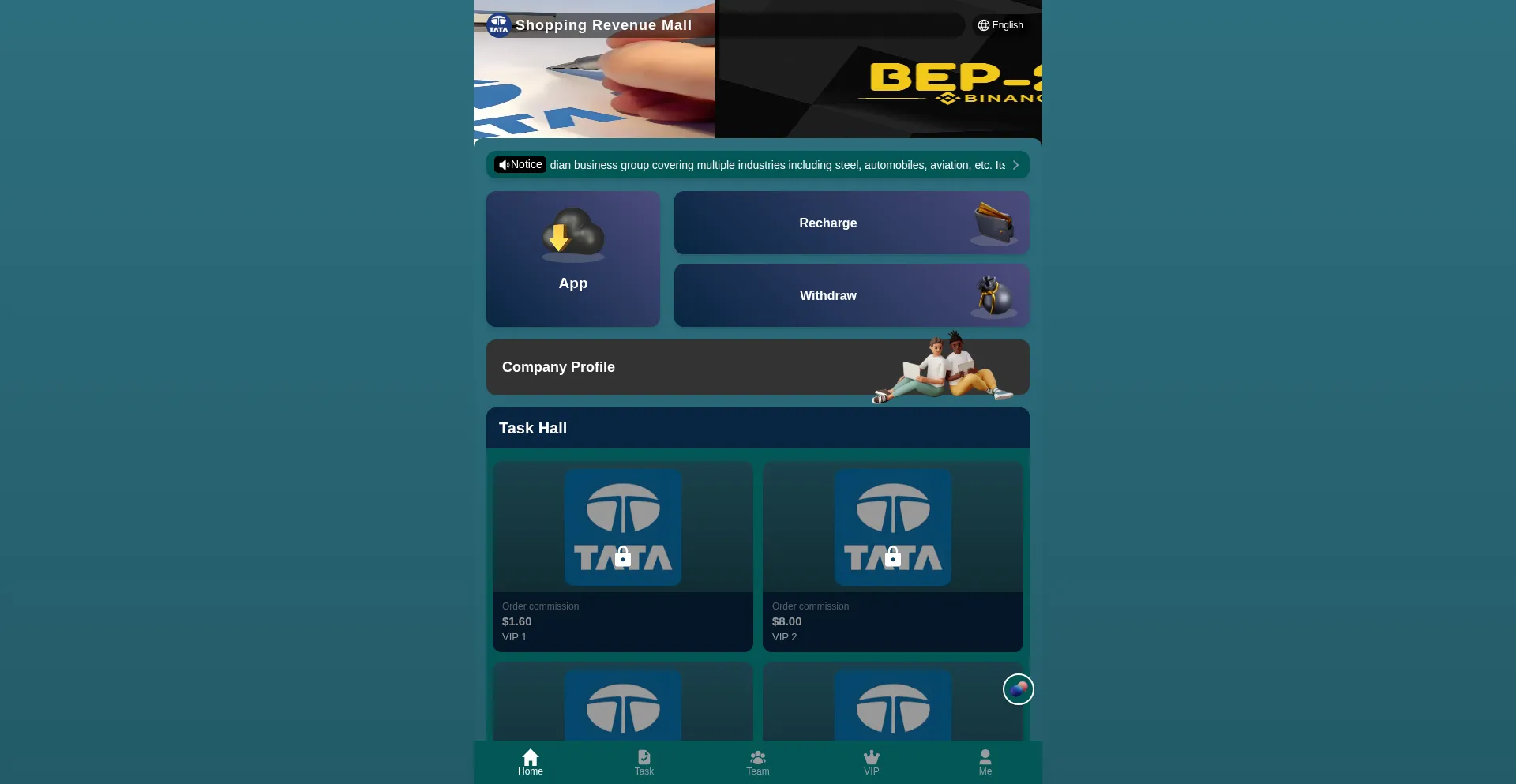 Website screenshot of Tabnb.net