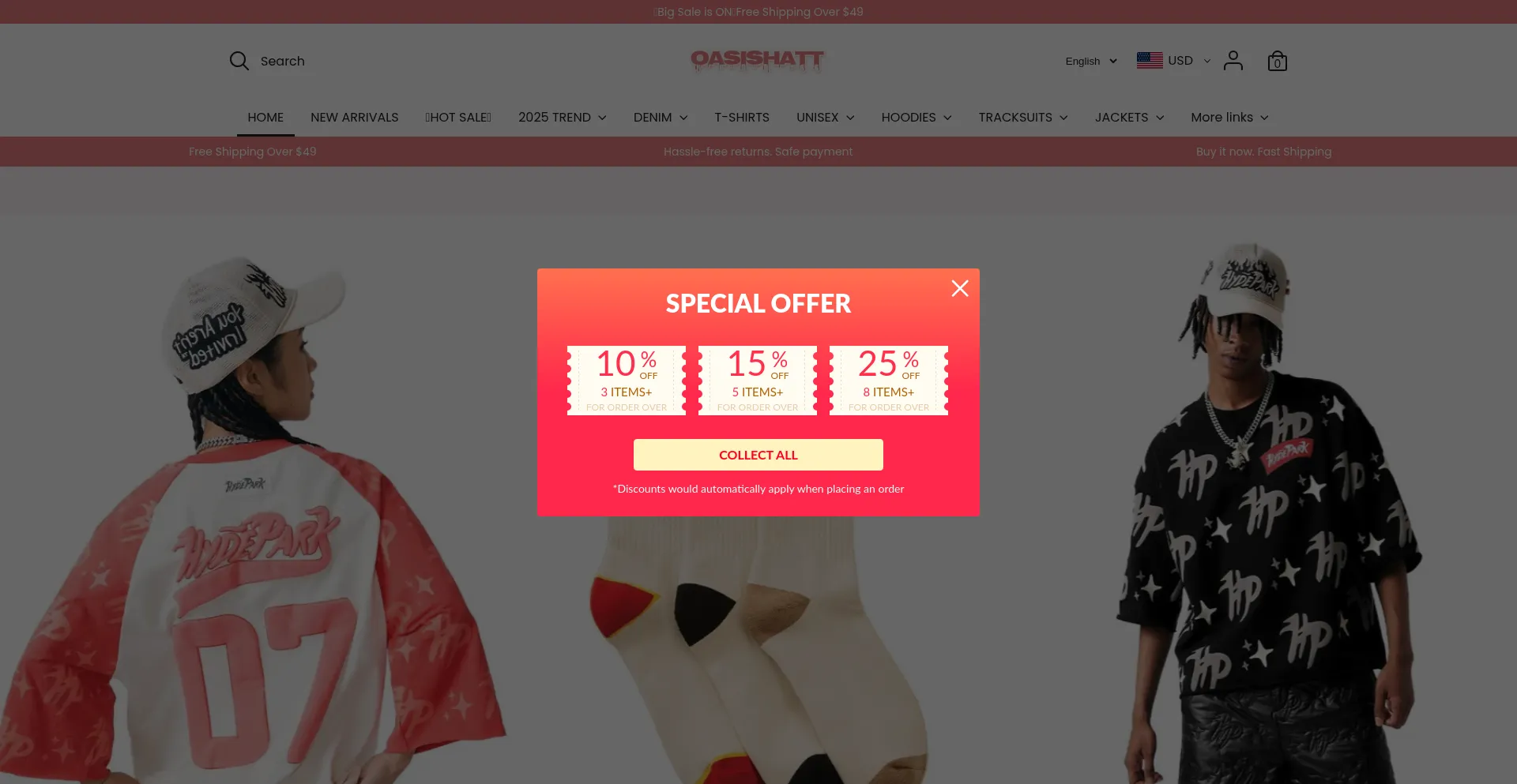 Website screenshot of Tackensd.com