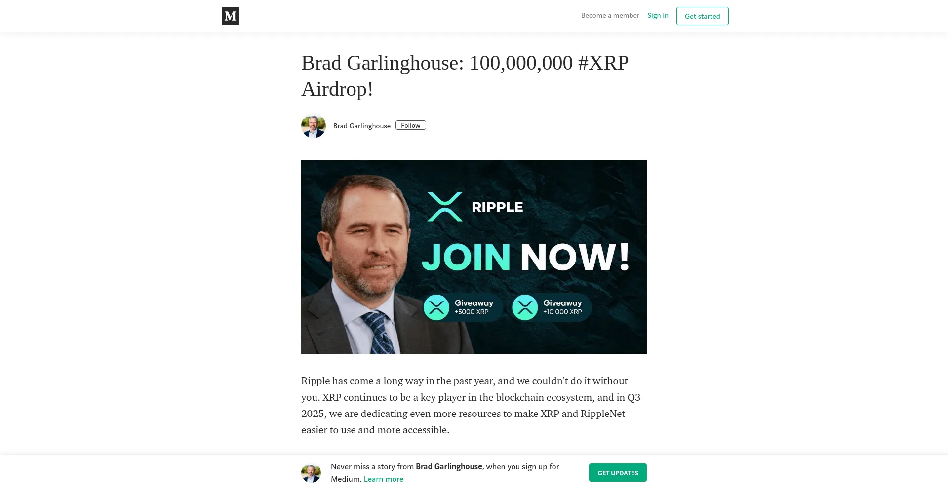 Website screenshot of Take-ripple-xrp.net