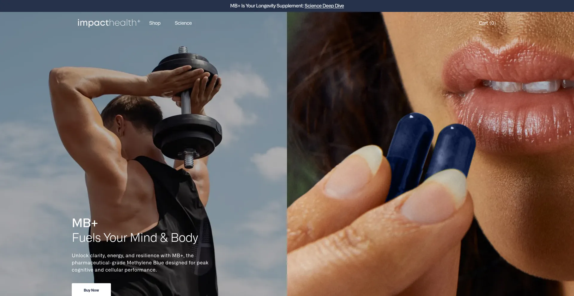 Website screenshot of Takeimpact.com