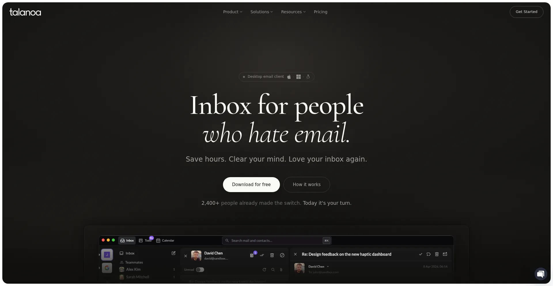 Talanoa.email