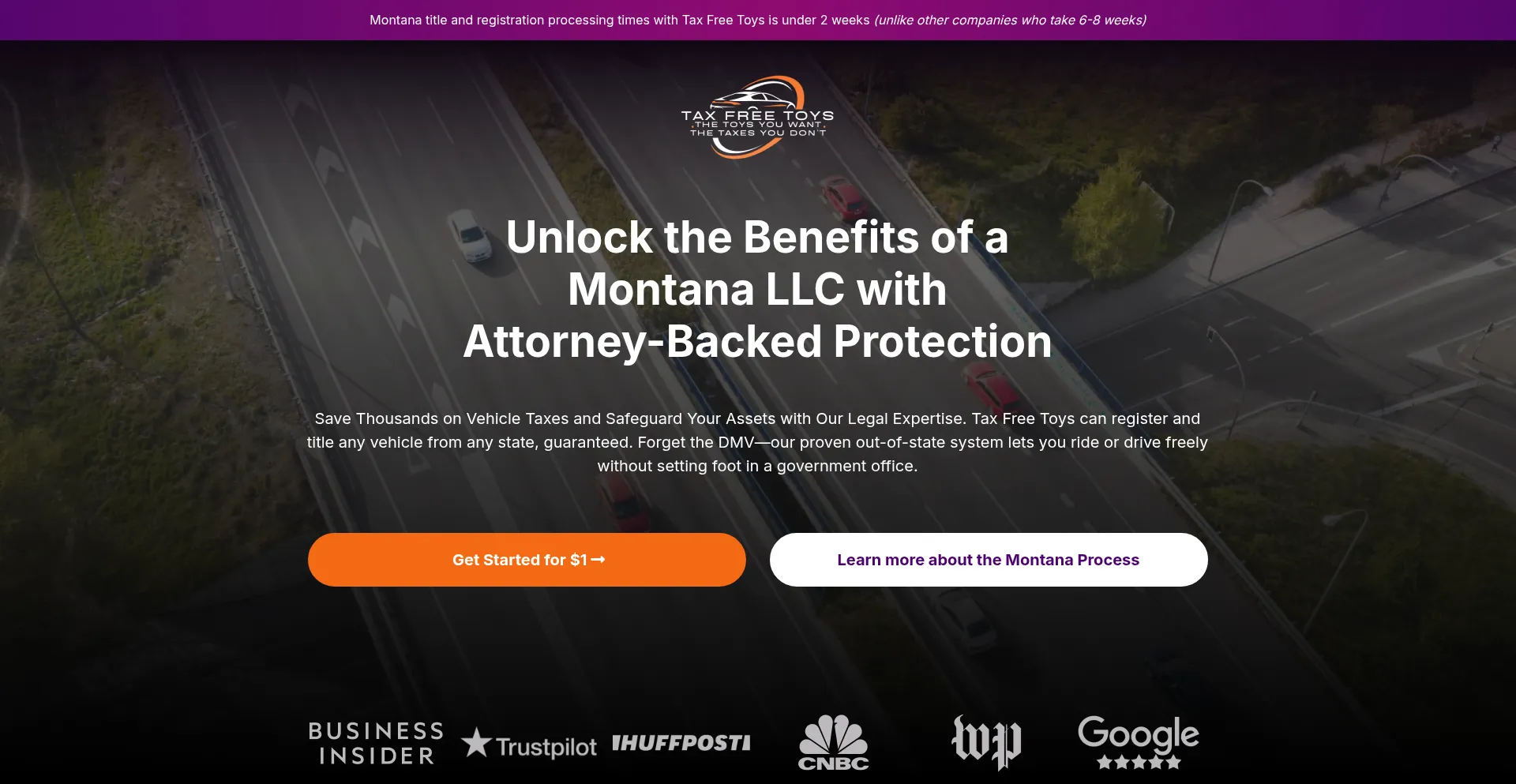 Website screenshot of Taxfreetoys.com