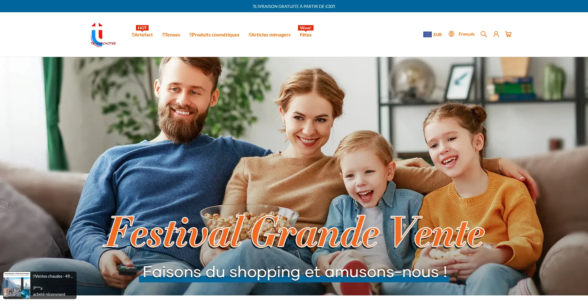 Website screenshot of Te-chuchoter.fr