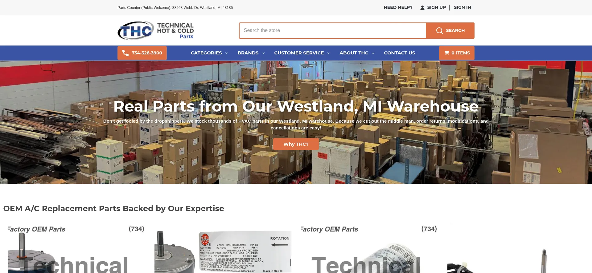 Technicalhotandcoldparts.com