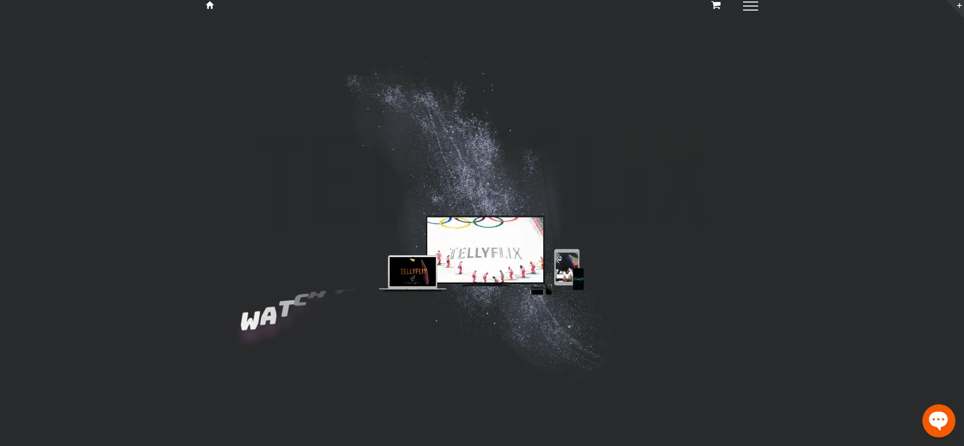 Website screenshot of Tellyflix.com
