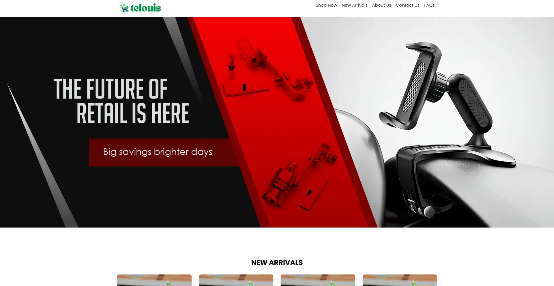 Website screenshot of Telouis.com