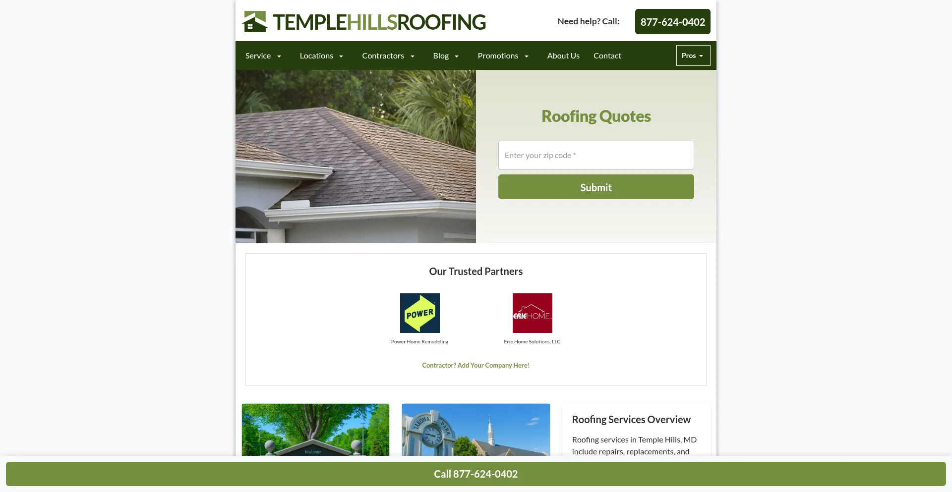 Templehillsroofing.com