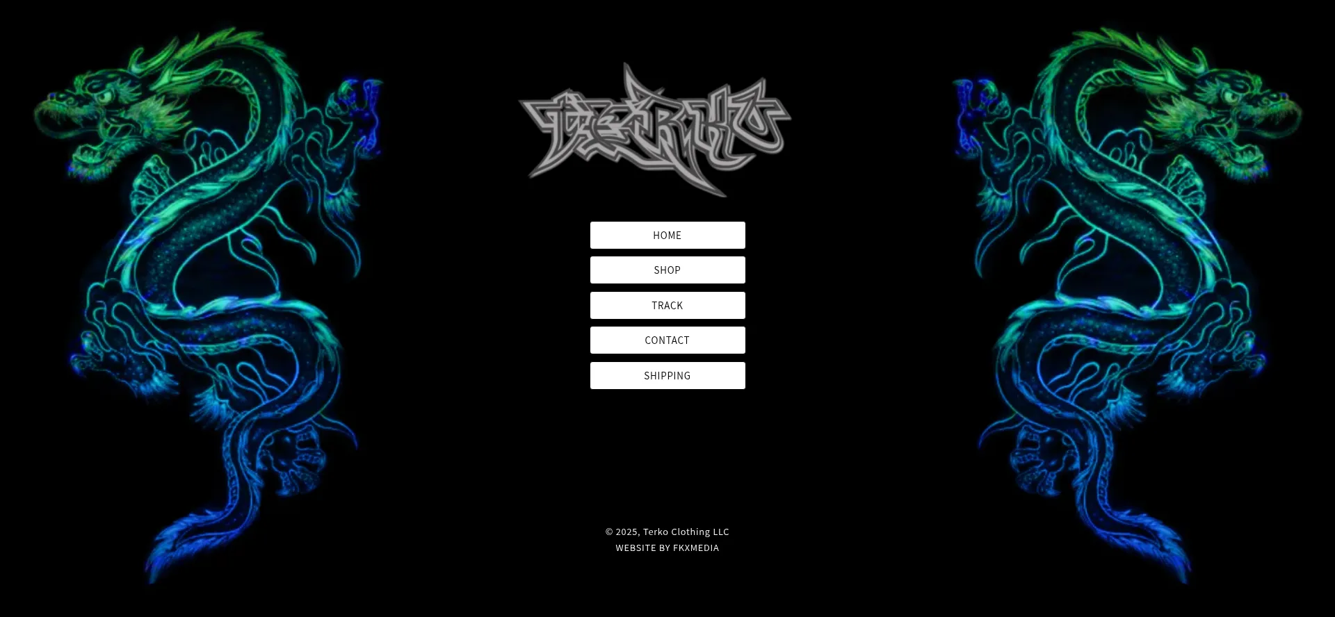 Website screenshot of Terko.us
