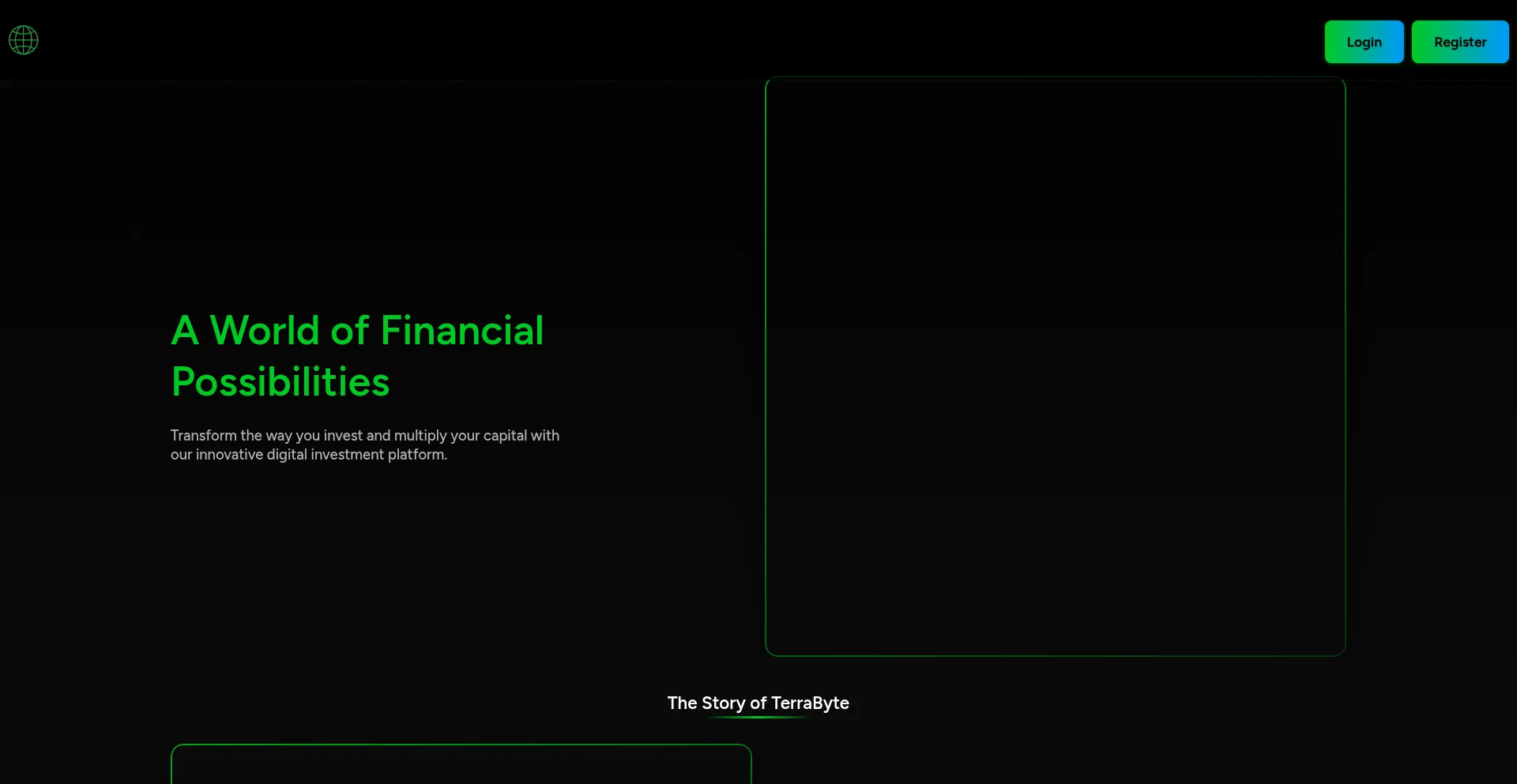 Website screenshot of Terrabyte.group
