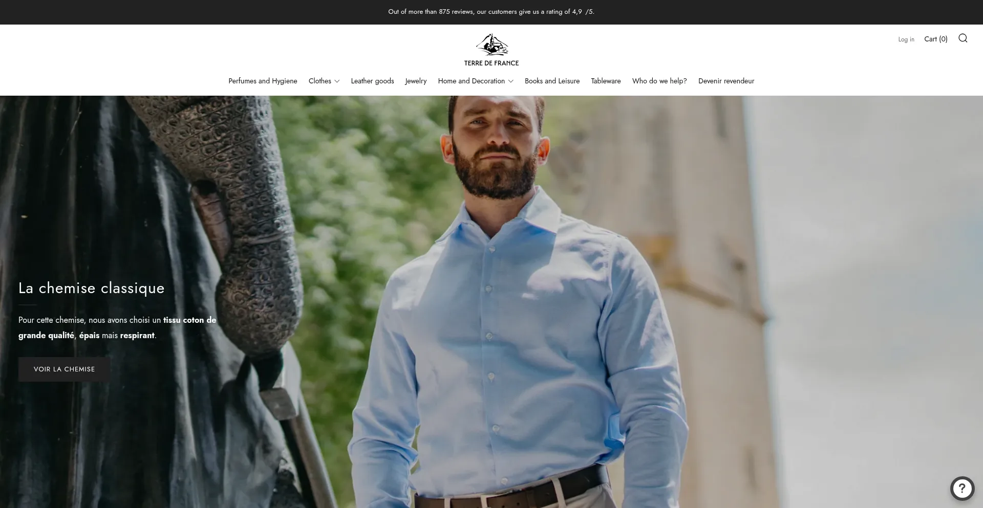 Website screenshot of Terredefrance.fr