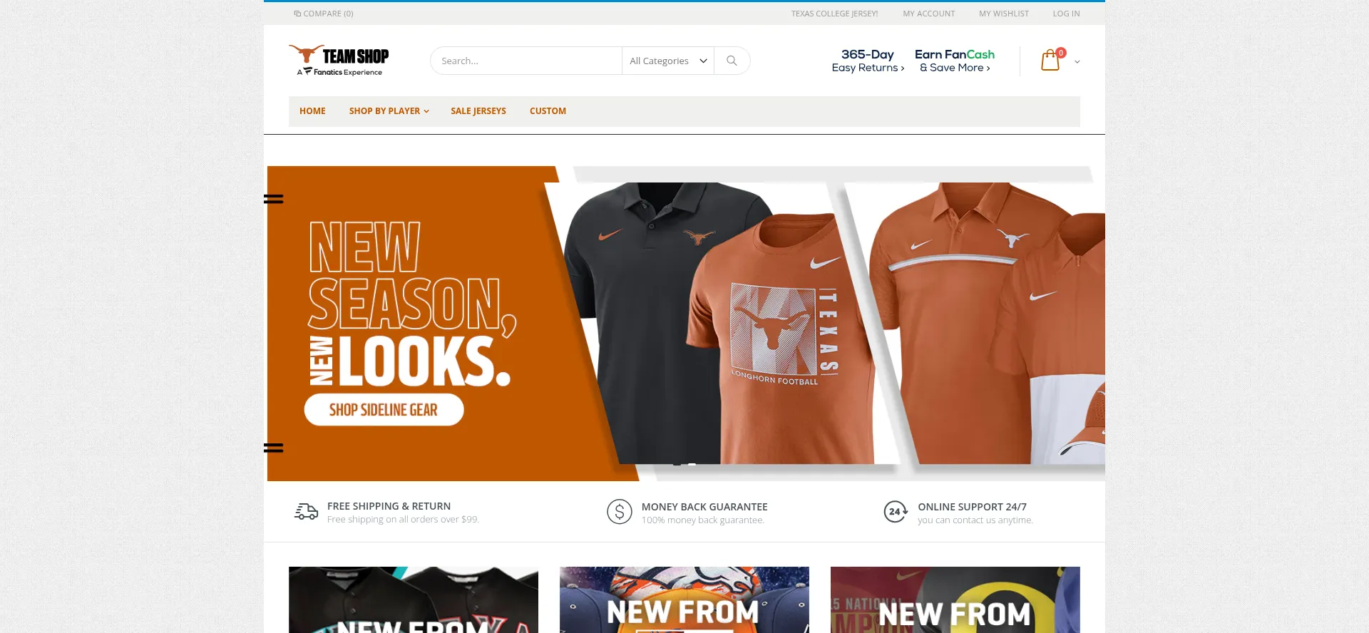 Texascollegejersey.com