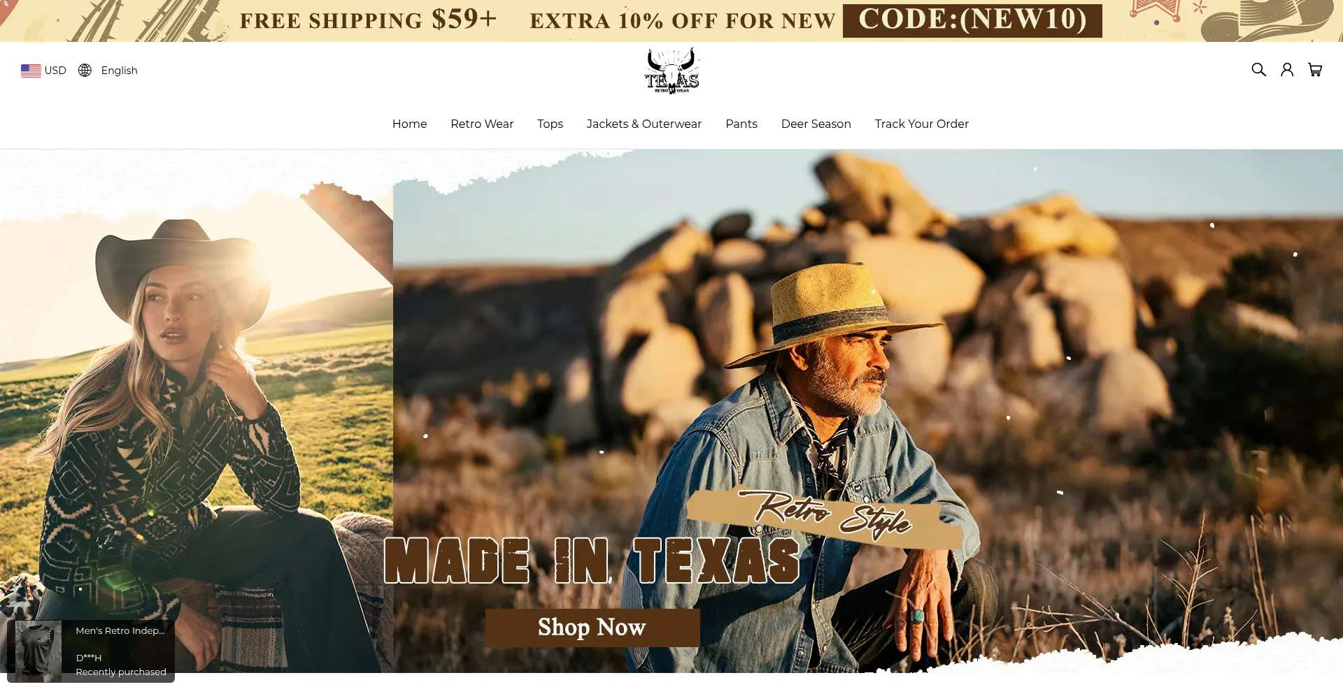 Texasretrowear.com
