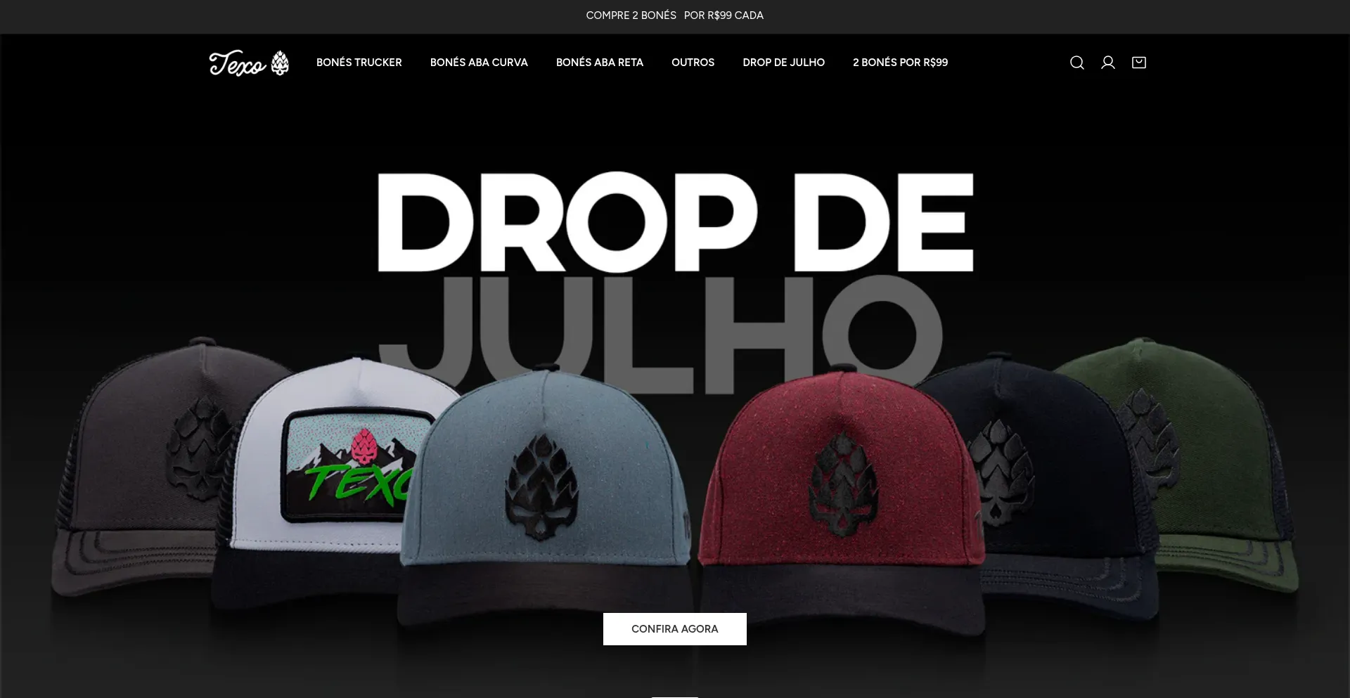 Website screenshot of Texo.com.br