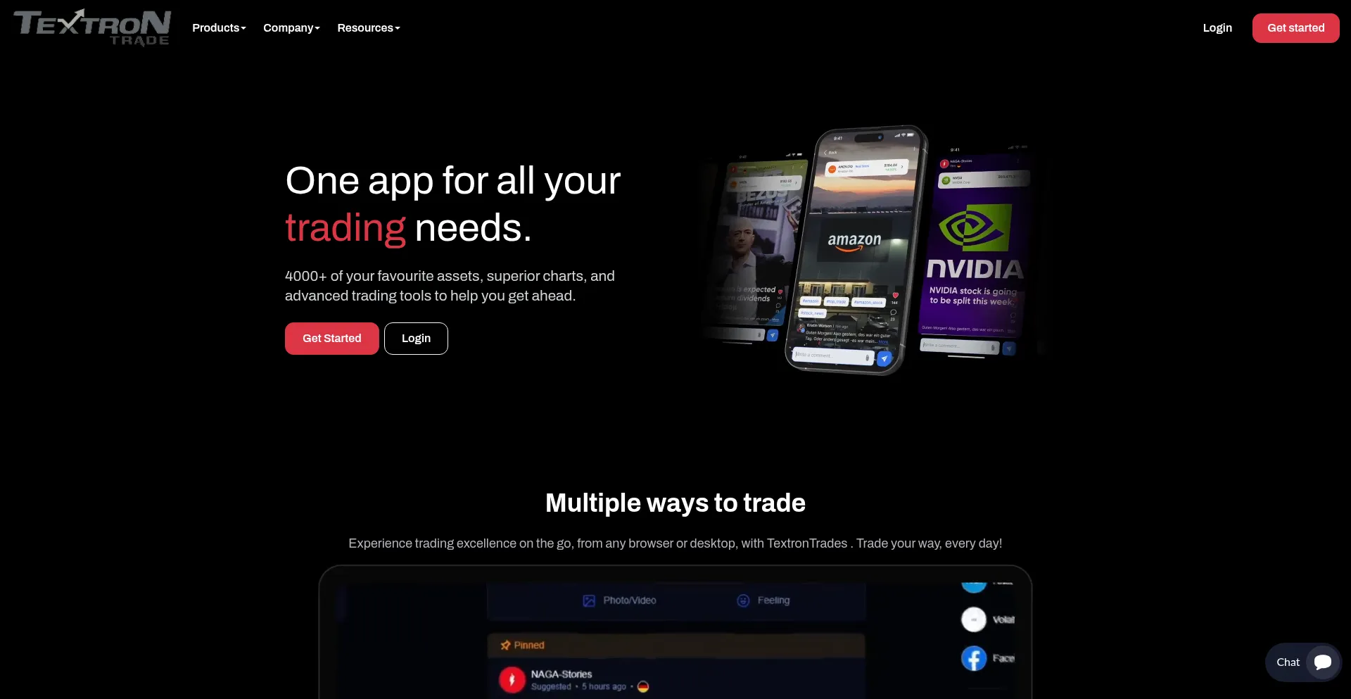 Textrontrades.com Screenshot