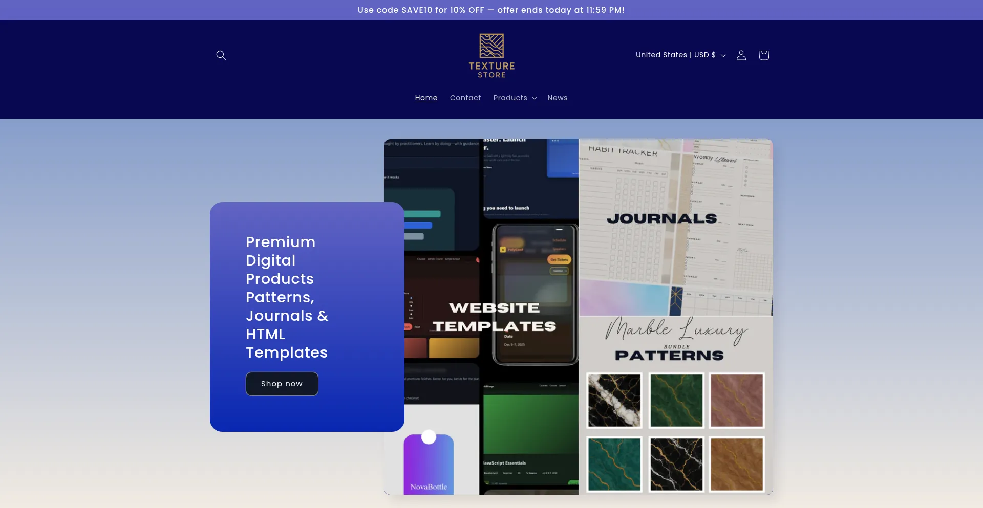 Texturestoreqa.com Screenshot