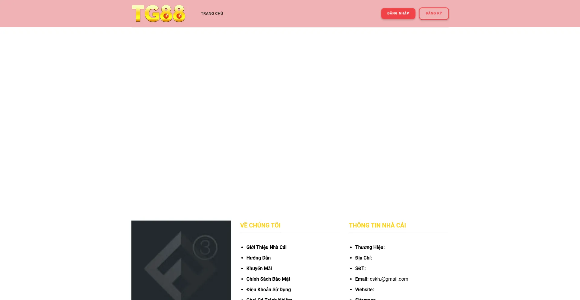 Website screenshot of Tg88xn.com