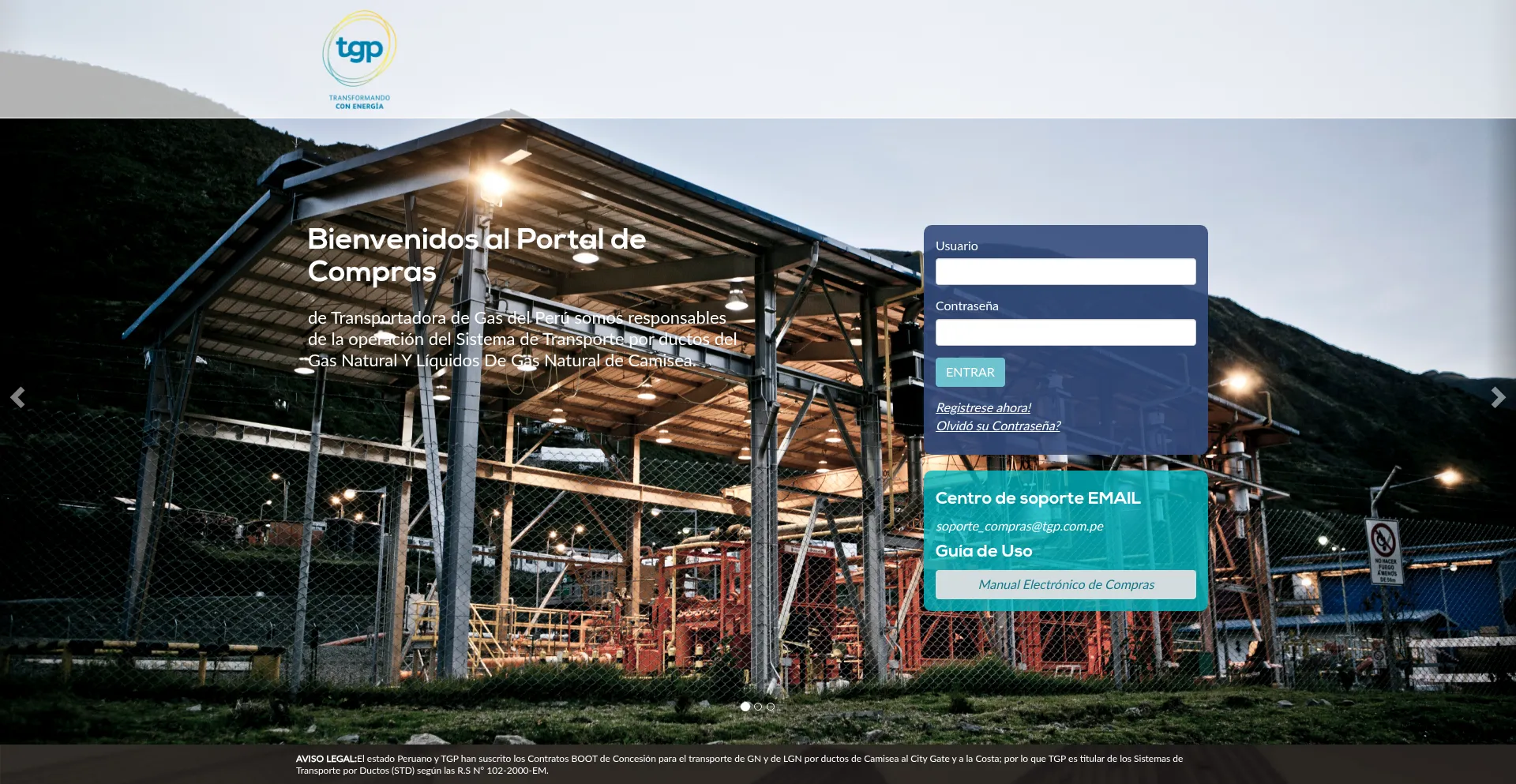 Website screenshot of Tgp.tlo.app.jaggaer.com
