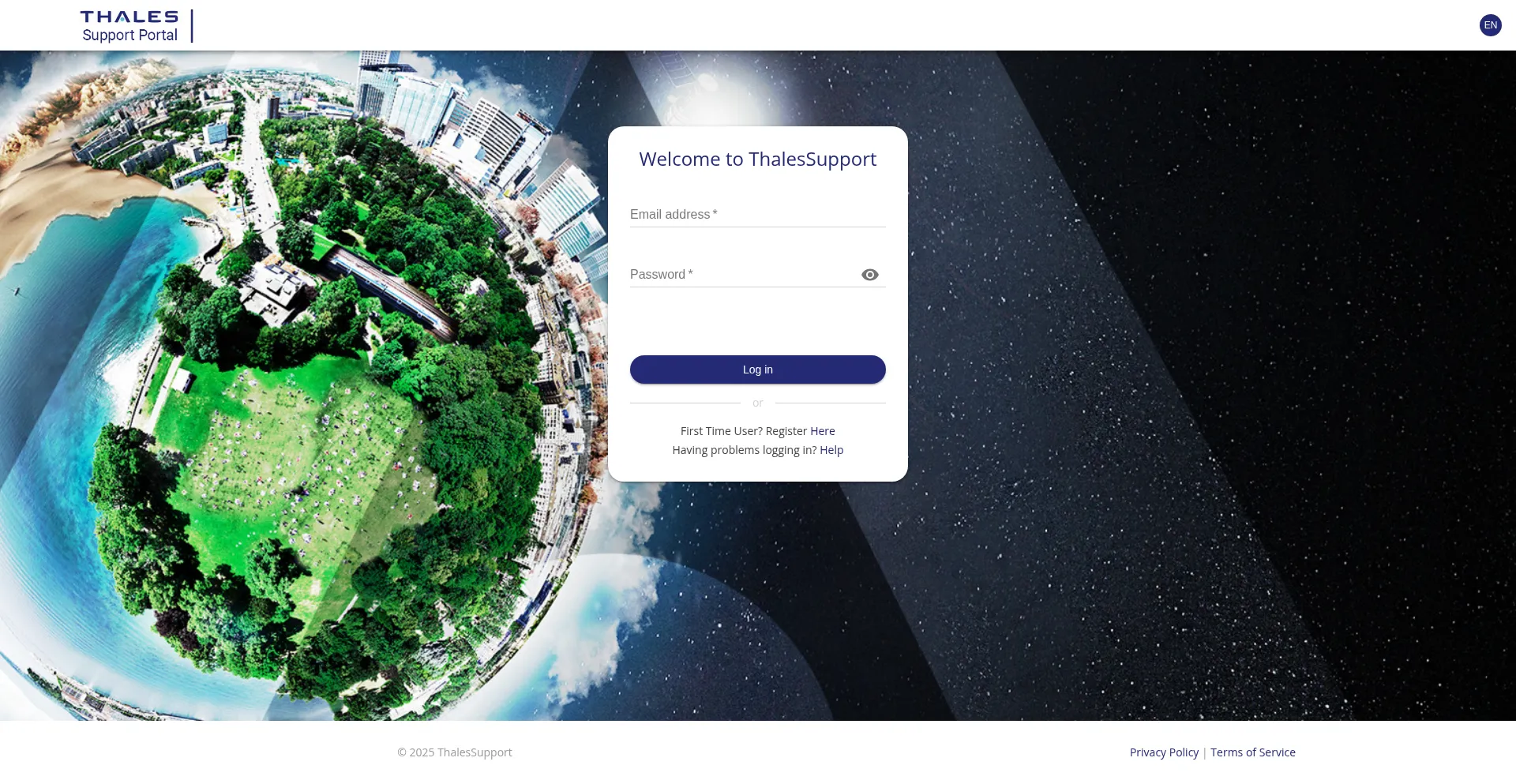 Thalessupport-login-dev.in.prod.onewelcome.net