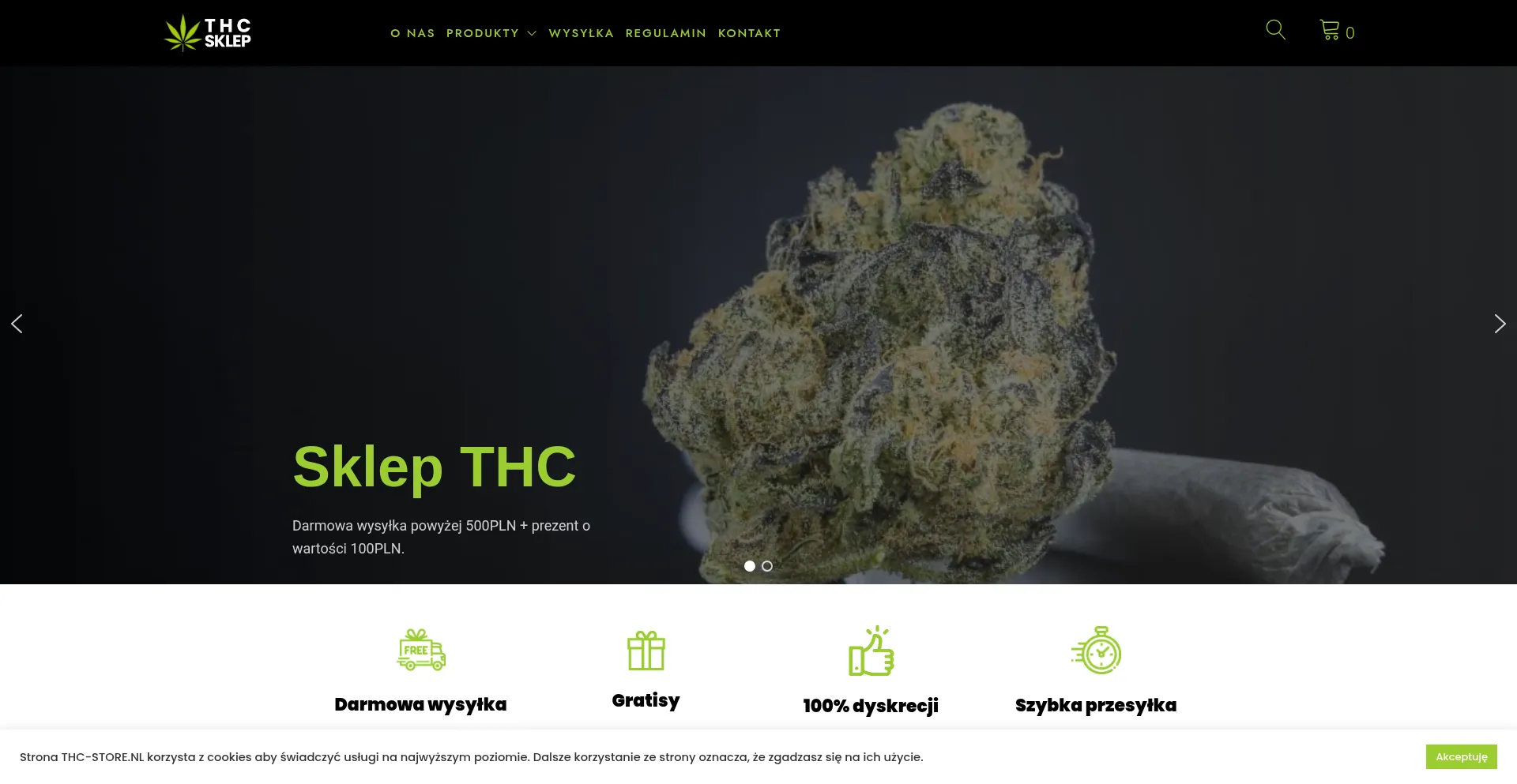 Thc-store.nl Screenshot