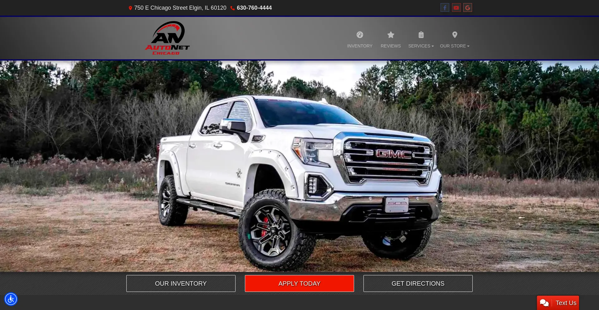 Website screenshot of Theautonation.com