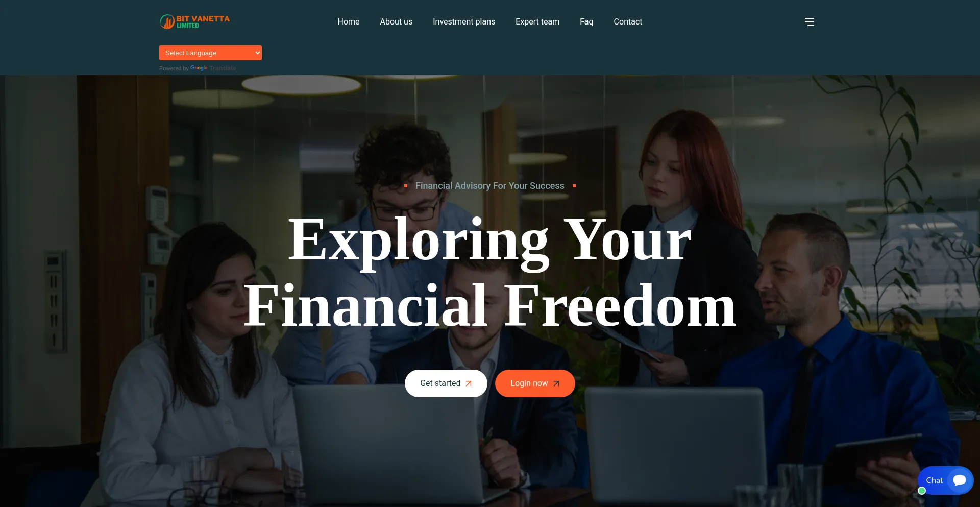 Website screenshot of Thebitvanettatrade.com