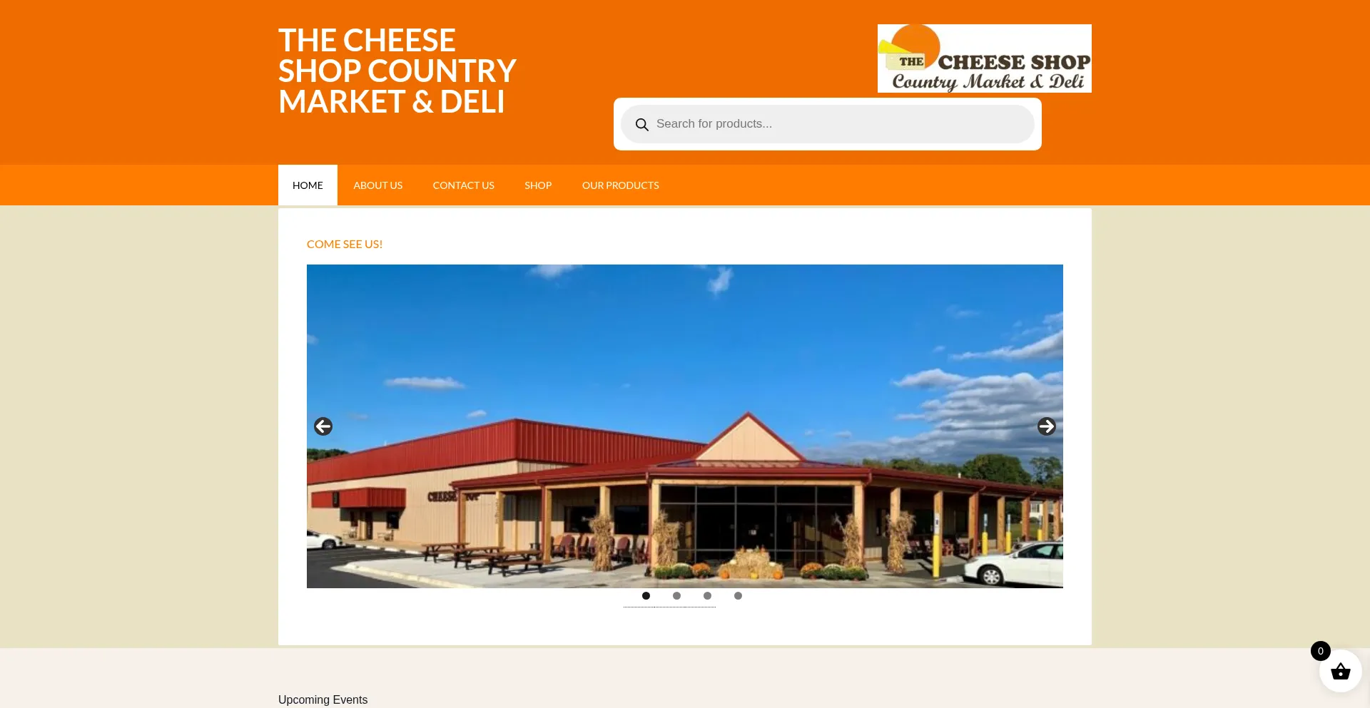 Website screenshot of Thecheeseshopva.com