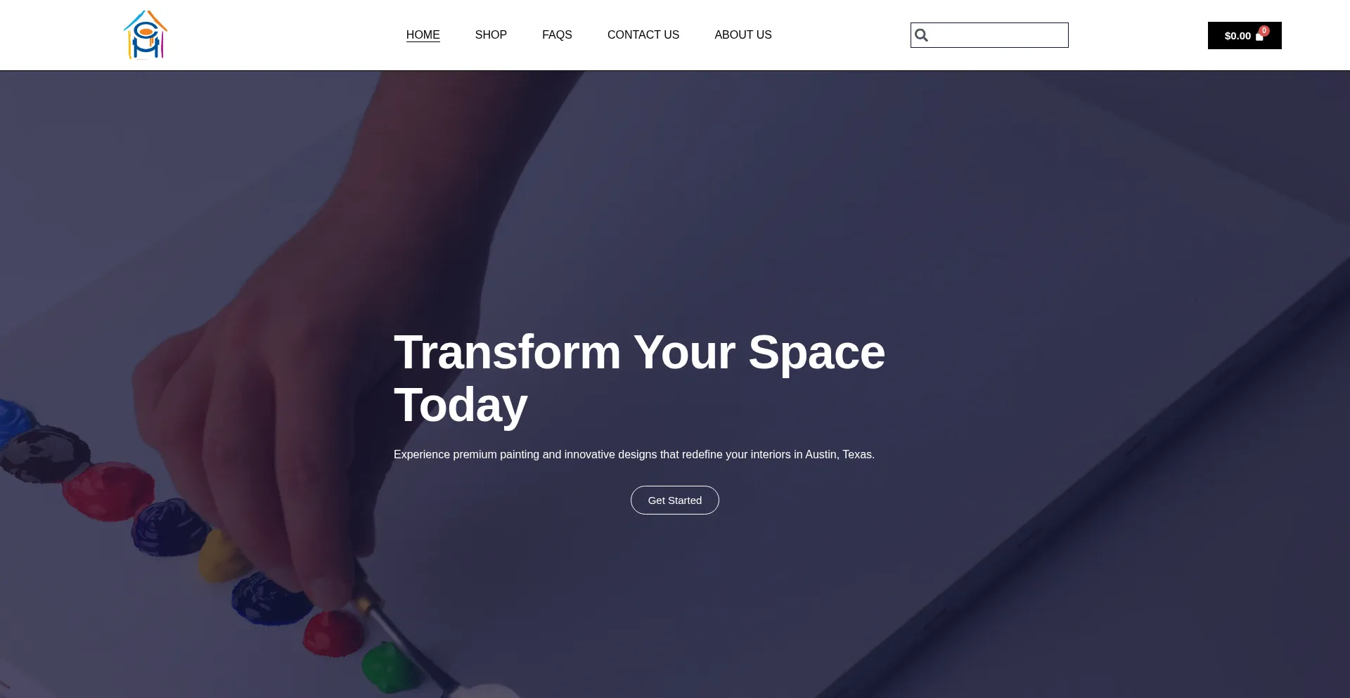Website screenshot of Thecolorhouse.us