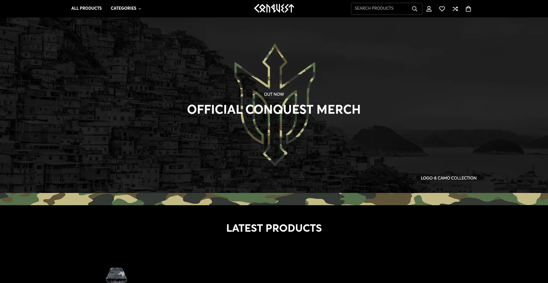 Website screenshot of Theconquest.co