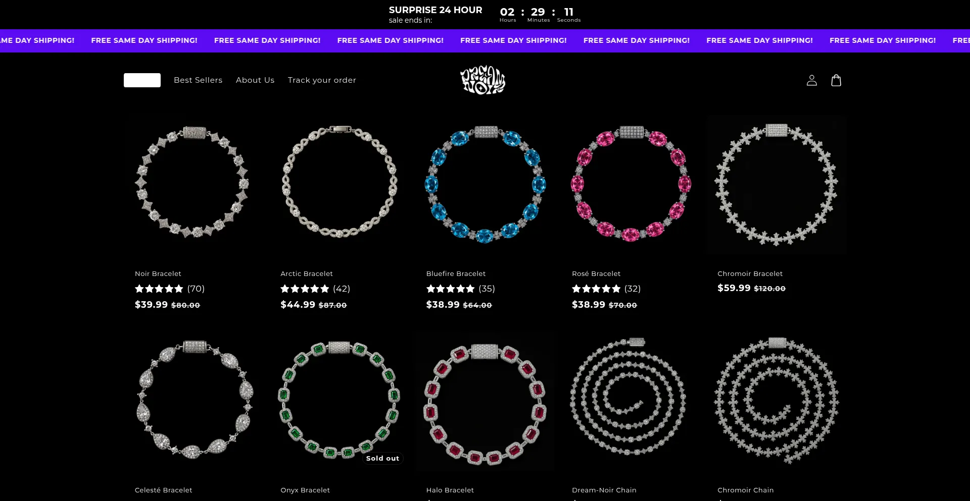 Website screenshot of Thedreamnoir.com
