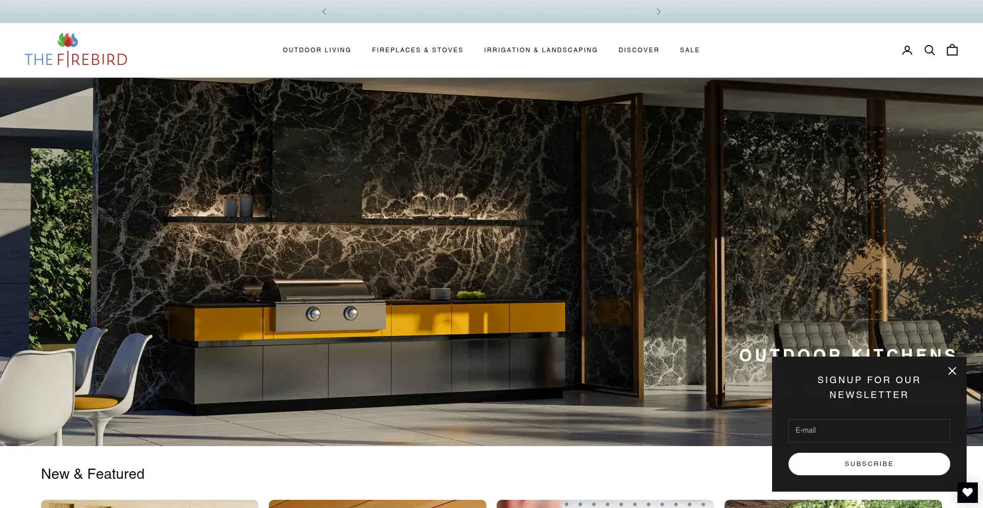 Website screenshot of Thefirebird.com