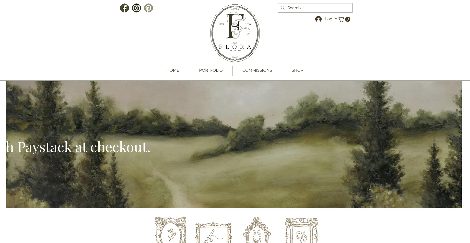 Website screenshot of Thefloracollection.com