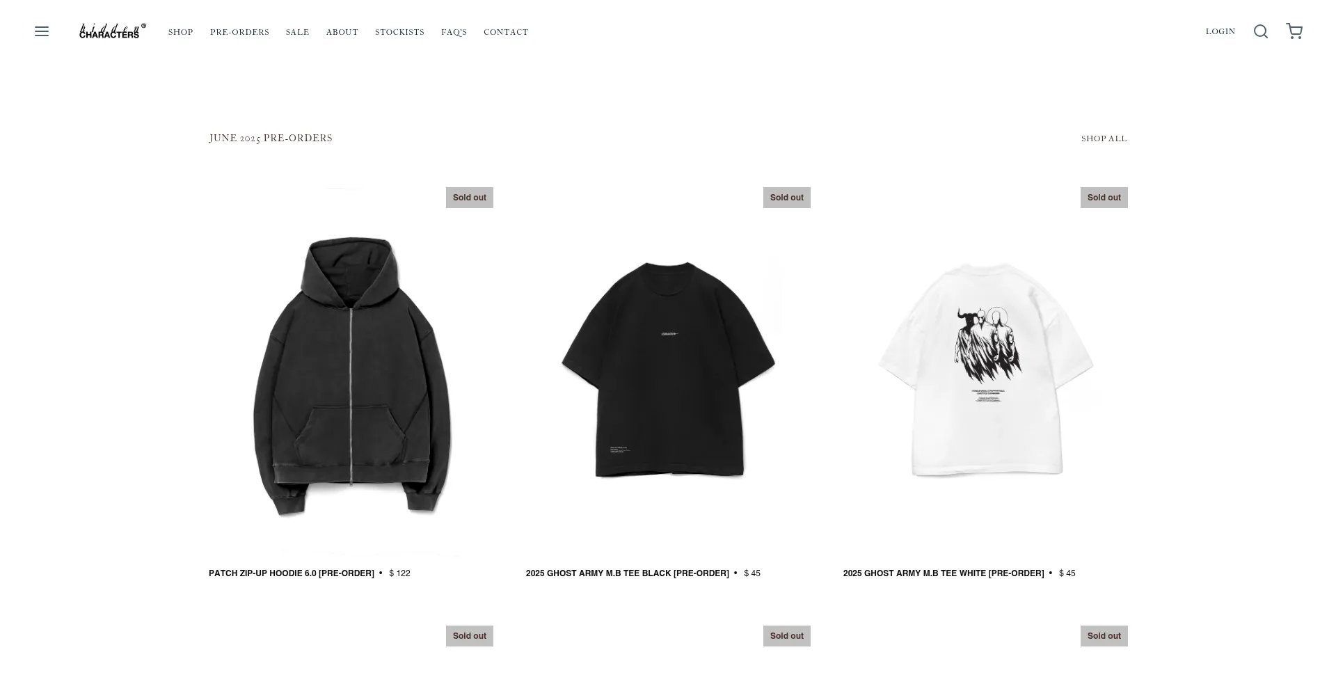Website screenshot of Thehiddencharacters.com