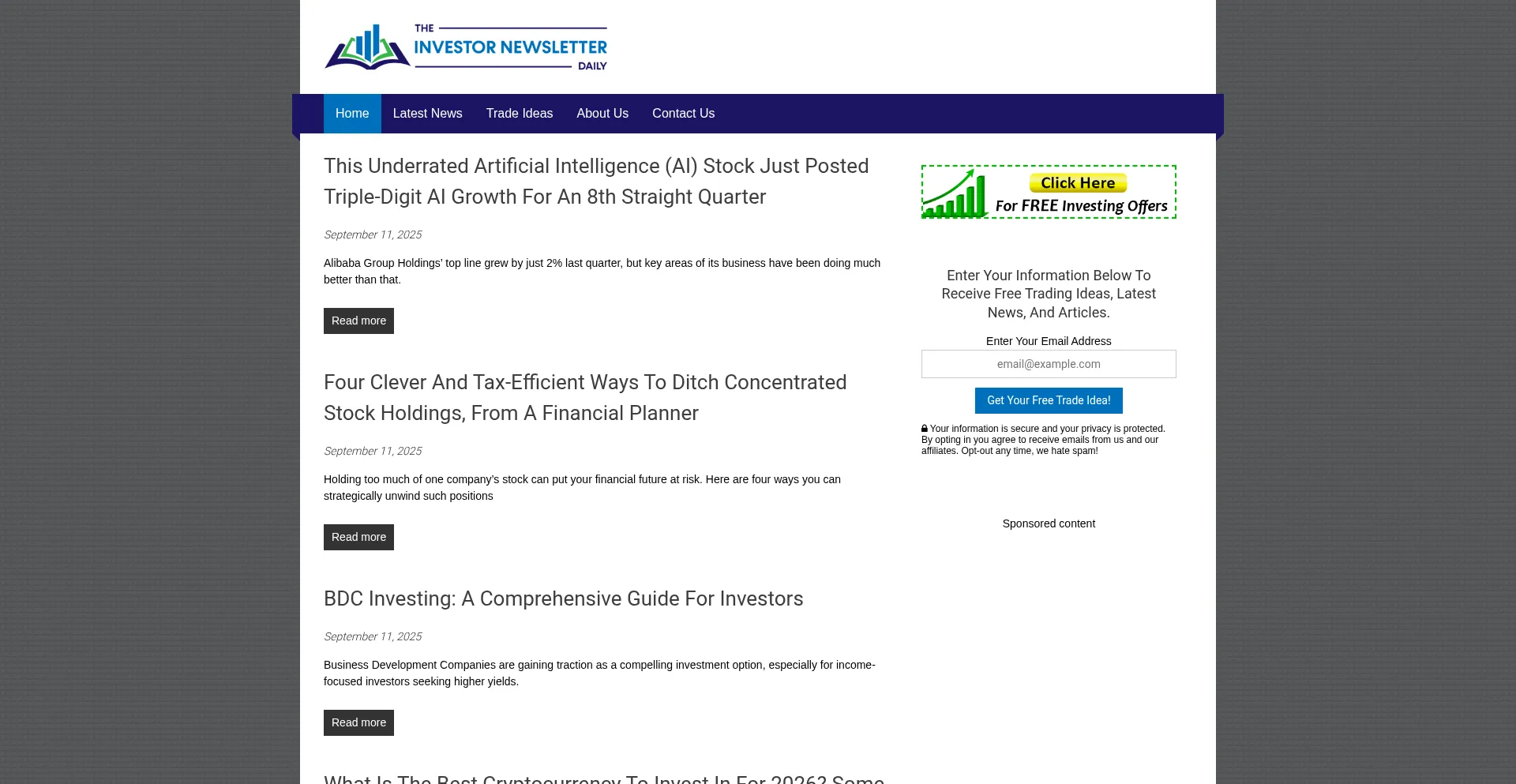 Theinvestornewsletterdaily.com est-il Sûr et Fiable ?