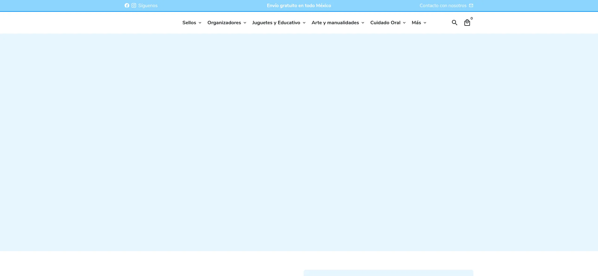 Website screenshot of Thekiddospace.mx