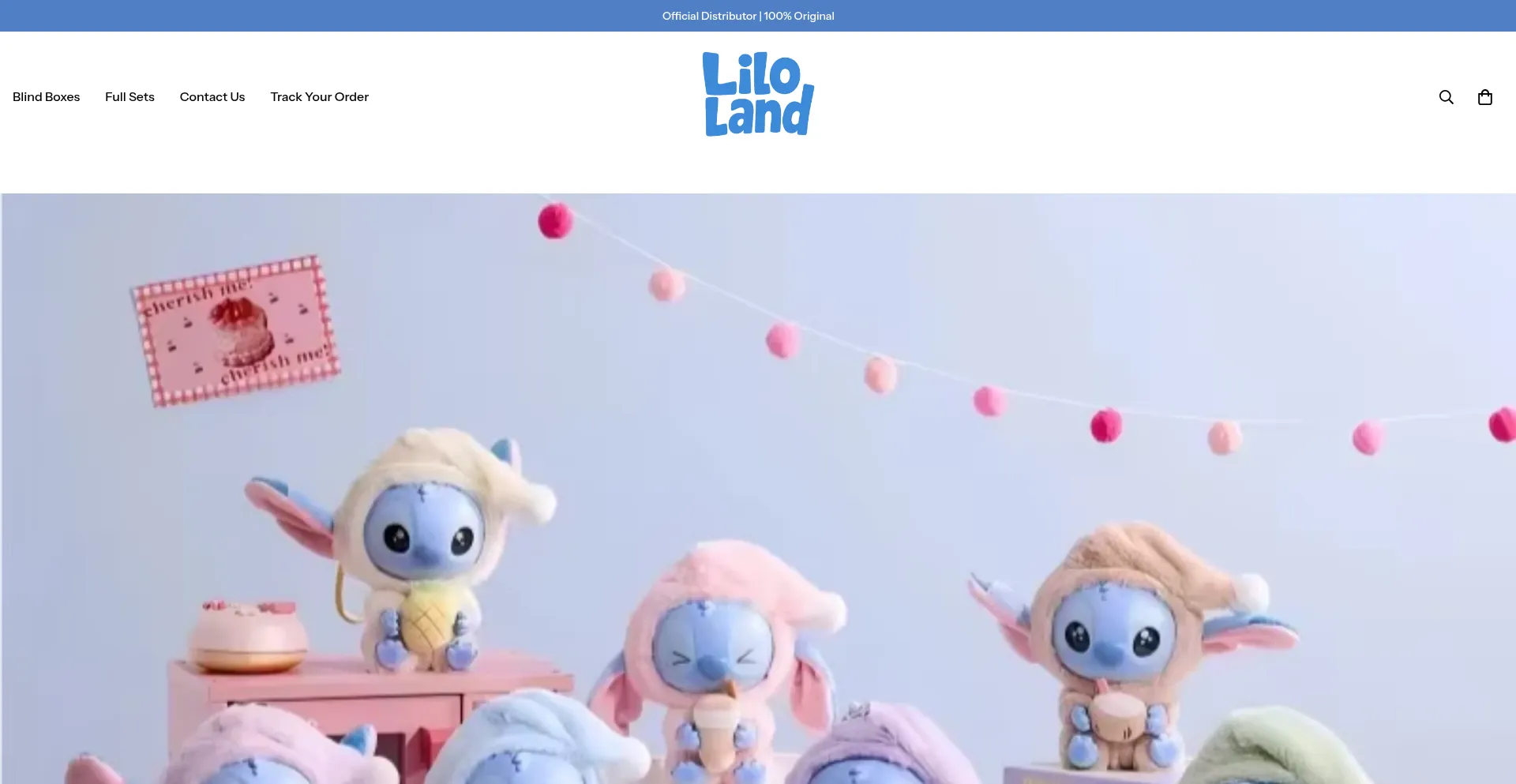 Website screenshot of Theliloland.com