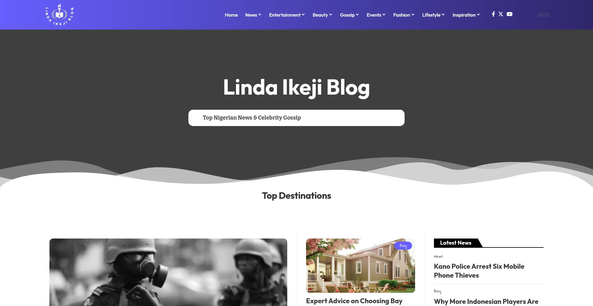 Thelindaikejiblog.com Screenshot