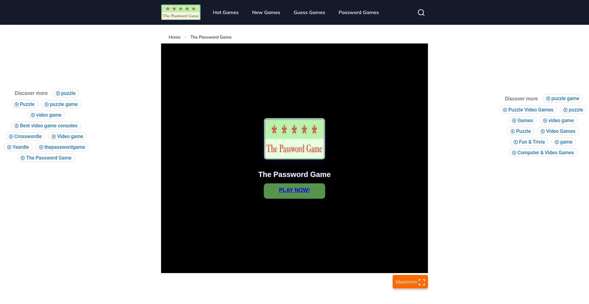 Thepasswordgame.io