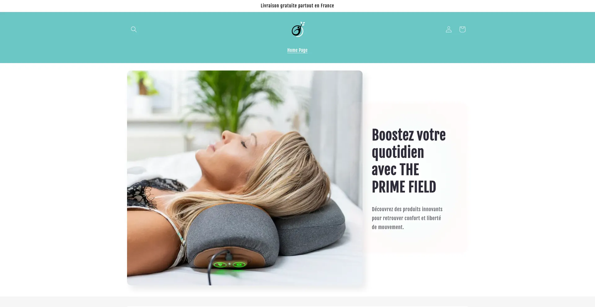 Website screenshot of Theprimefield.com