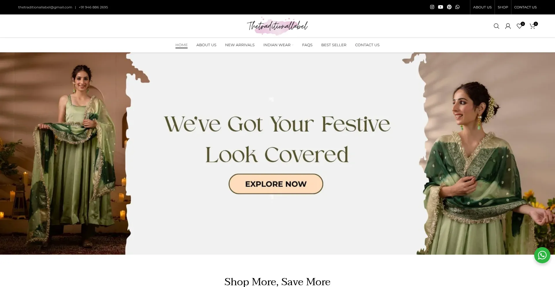 Thetraditionallabel.com Screenshot