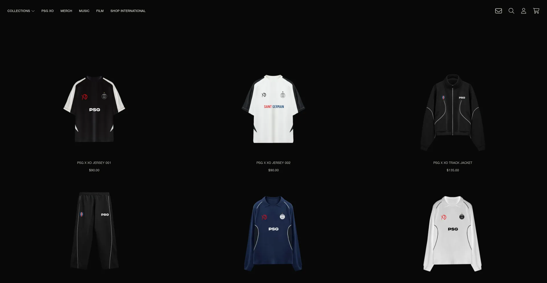 Website screenshot of Theweeknd.com