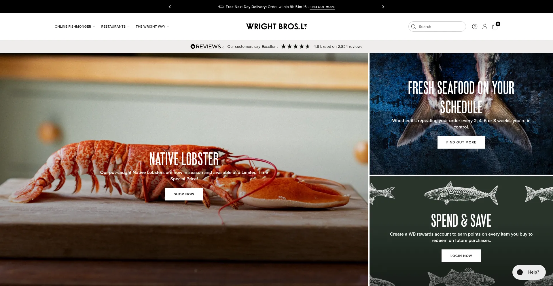 Website screenshot of Thewrightbrothers.co.uk