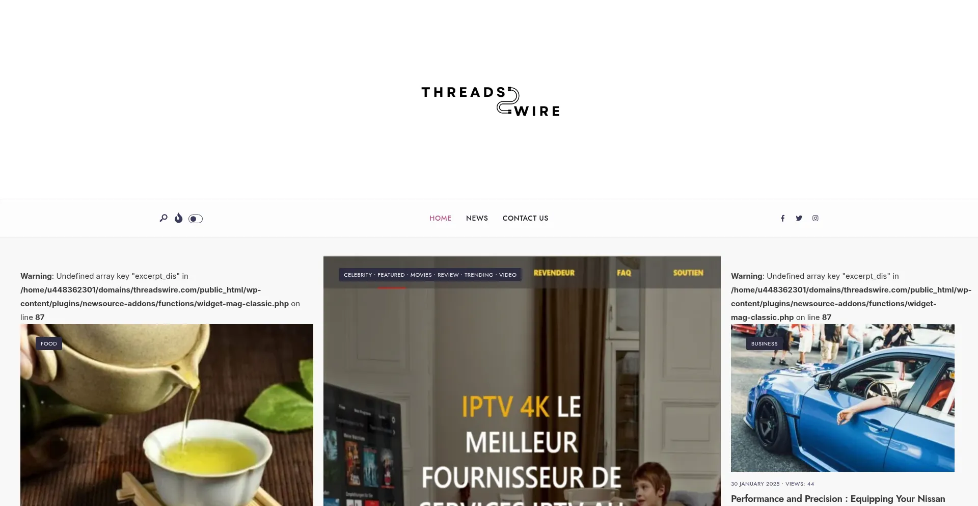Threadswire.com Screenshot