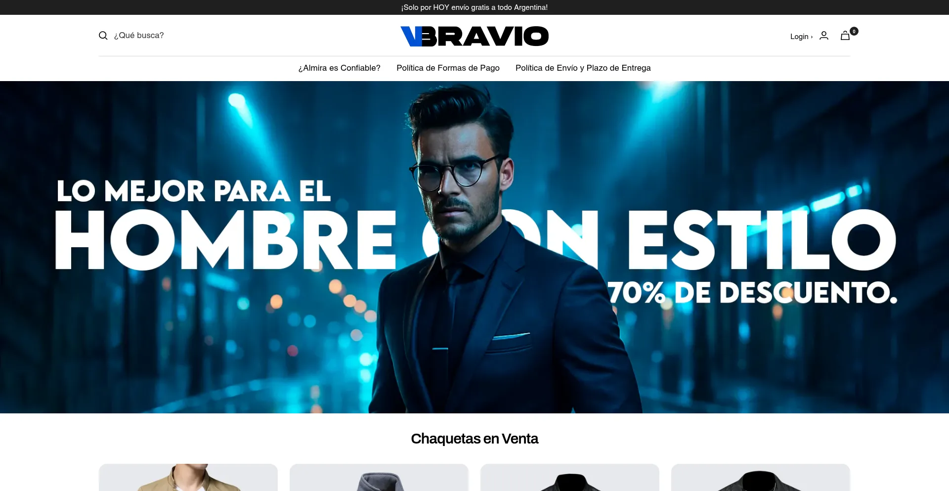Website screenshot of Tiendaabravio.com