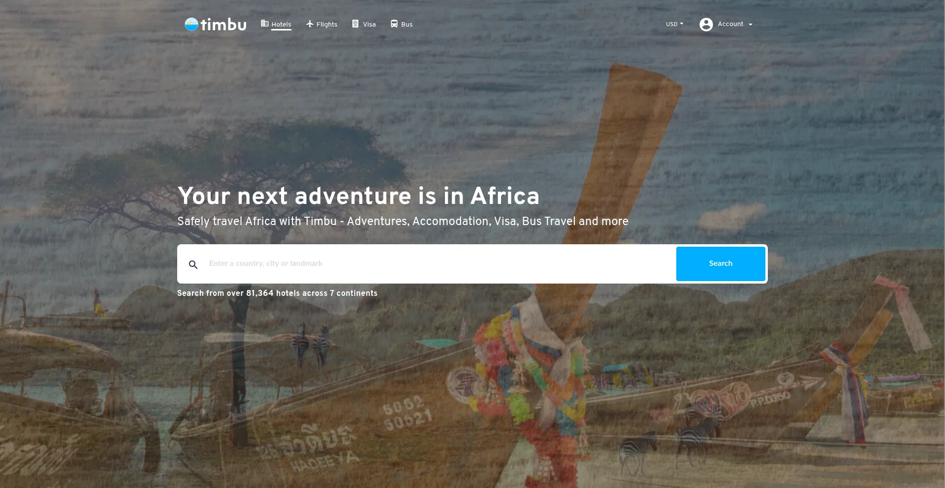Website screenshot of Timbu.com